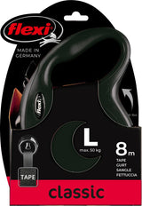 Flexi producten rollijn new classic band zwart l 8 meter tot 50kg