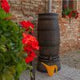 Roto producten regenton slim houten look bruin pluskraan 80l