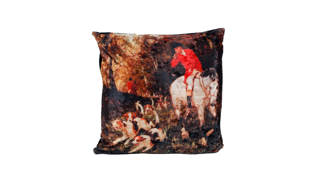 Kussen the hunt stof 40x40x15cm