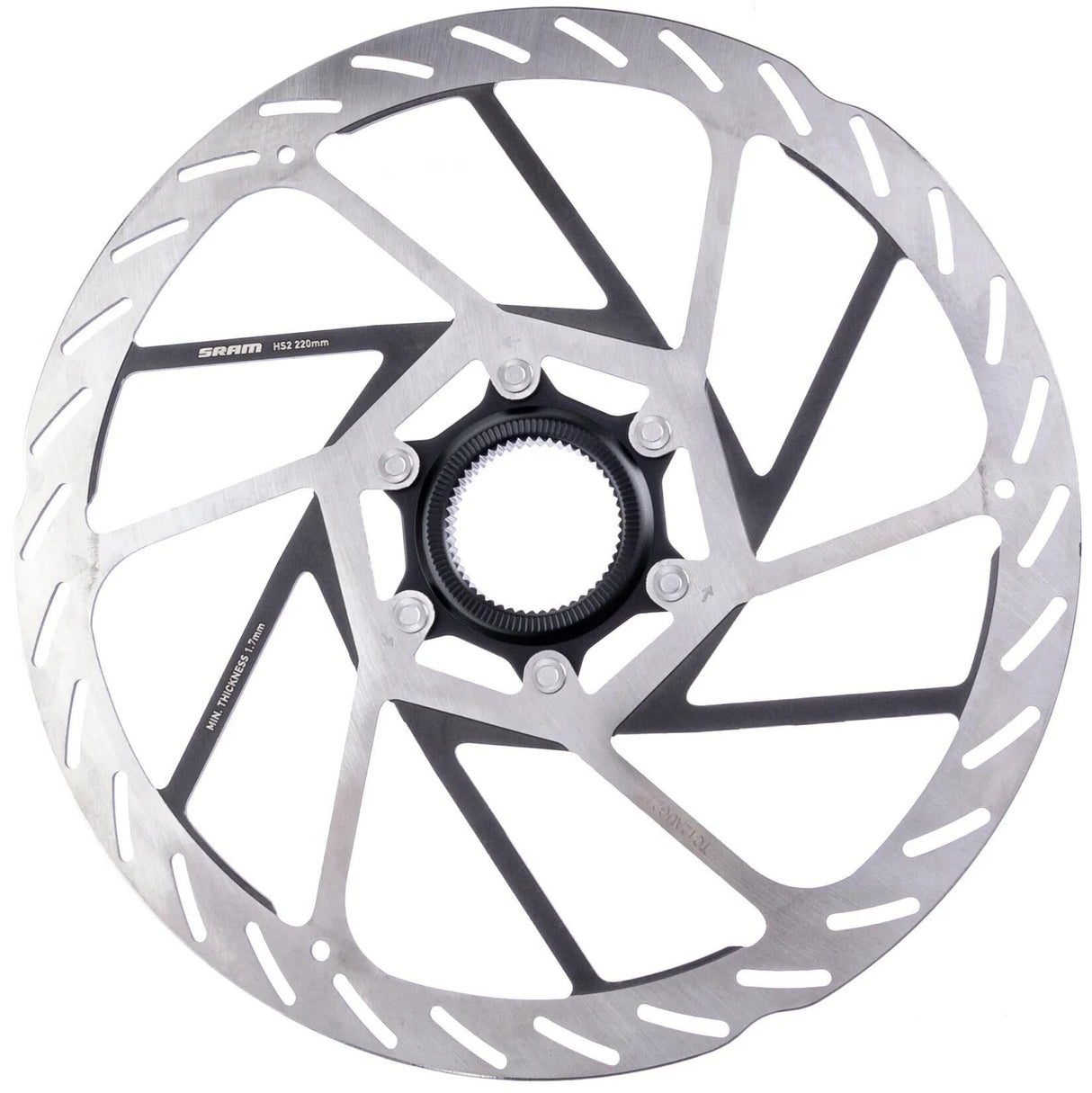 Sram remschijf hs2 brake rotors hs2 220 mm cl rounded