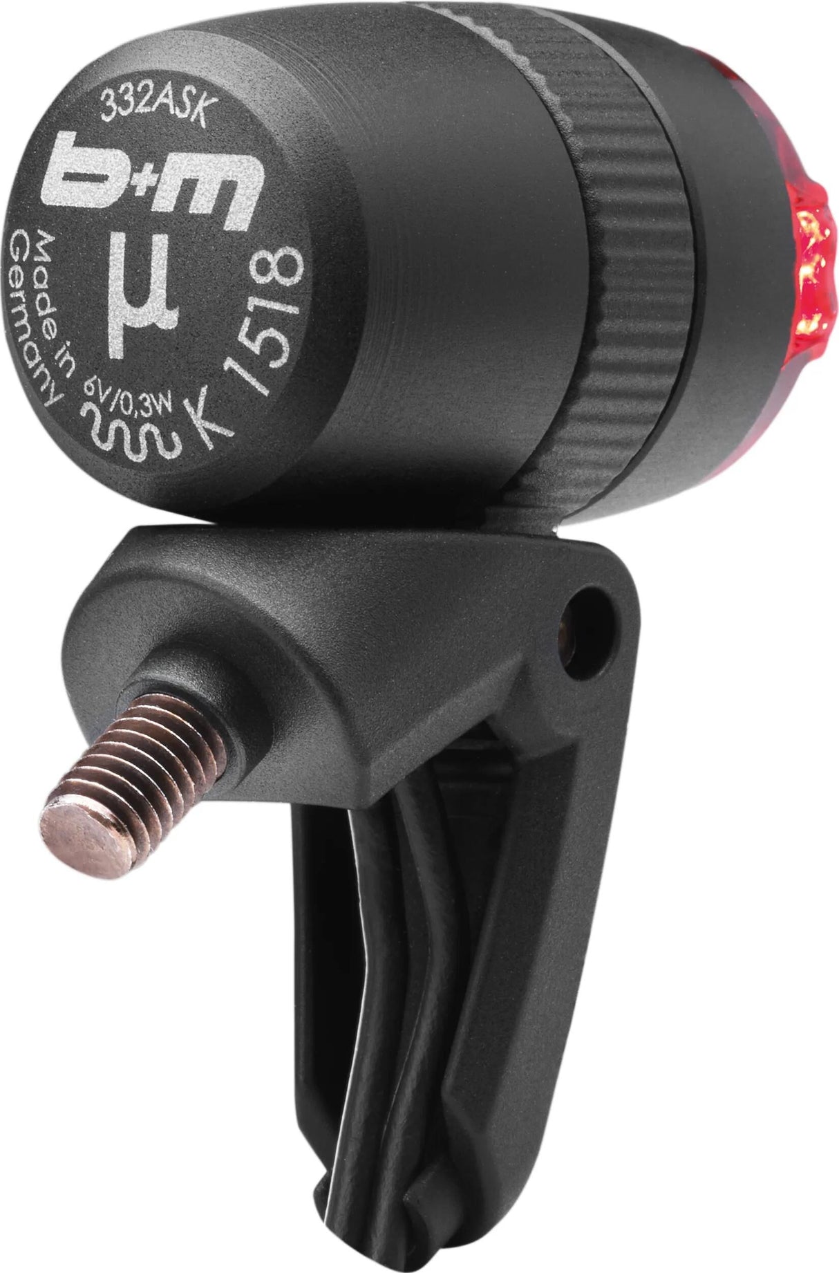 Busch + müller achterlicht mü plus led rear light b m mue fender stay at.black