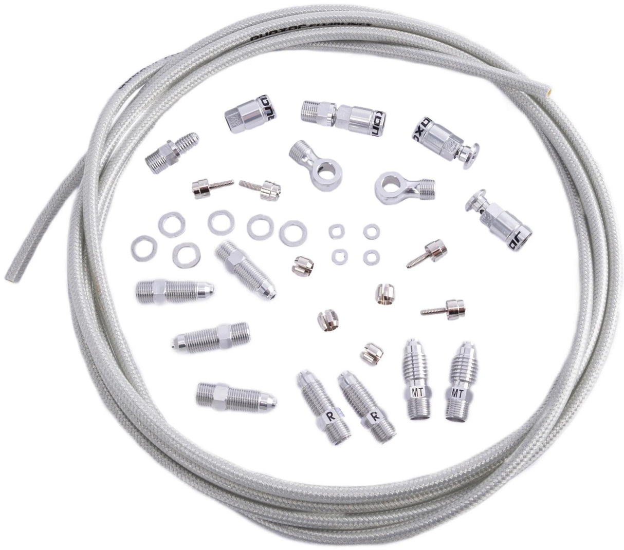 Quaxar remslang kit sherman br. line kit sherman silver 3000mm