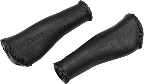 Ergotec Handvatten Monaco Leer Lang Lang Zwart