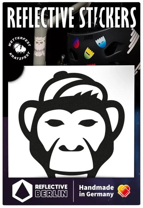 Reflective berlin reflex-sticker decals ref.sticker ref.berlin monkey black