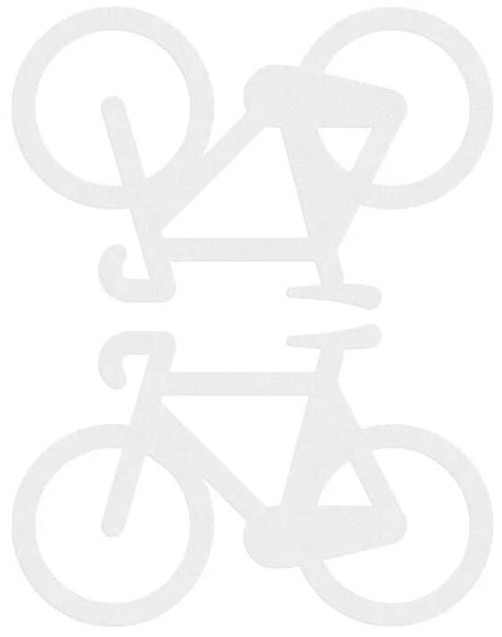 Reflective berlin reflex-sticker decals refl.strip refl.berlin decals bike white