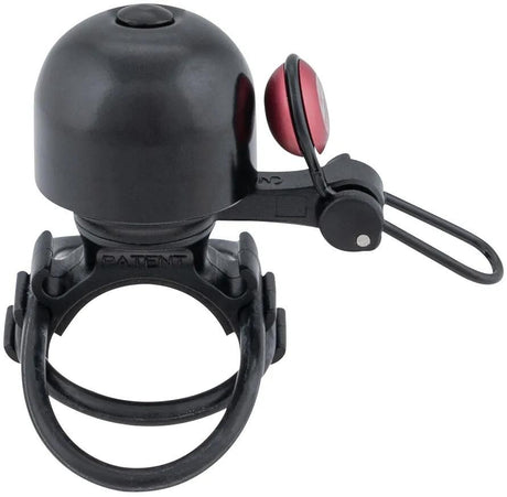 Contec fietsbel diamond bing ct mini bell diamond bing, black red, uni