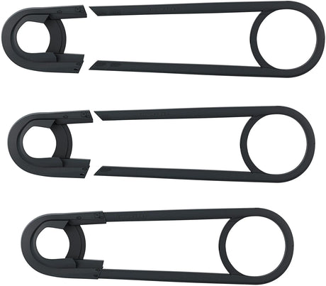 Hebie Chainglider Nexus 5 - Fietskettingbeschermer voor 27 of 30 tands tandwiel - E-bike accessoire - Zwart