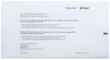 Tubus beschermfolie prot.foil set á 3 stickers transparent