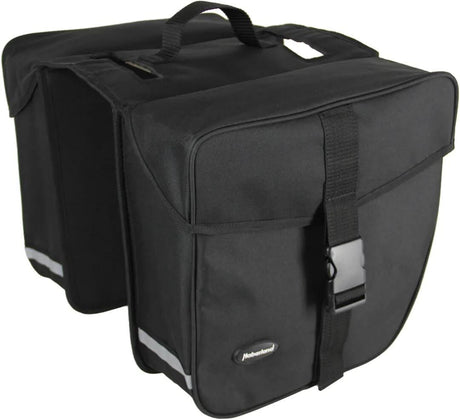 Haberland dubbele tas e-bike m double bag e-bike m black