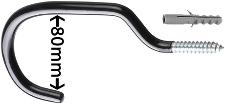 Point plafondhaken xl ceiling hook xl black silver