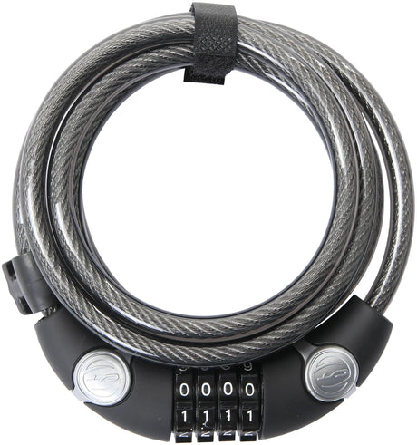 Contec cijfer-spiraal-kabelslot ecoloc ct coiled cab.lock ecoloc 10mm x 185cm black