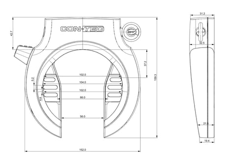 Contec ring- en accuslot set powerloc m ct frame locks powerloc ct1 nr blo bos it2.1 plan