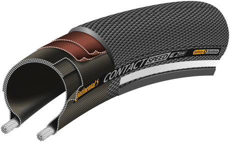 Buitenband Continental (37-622) 28-3 8-5 8 Contact Speed zwart