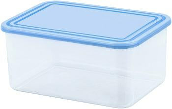 Curver opslagcontainer 0,8l ♪ transparant blue ♪