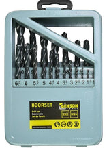 Producten boorset 19 delig hss stalen cassette