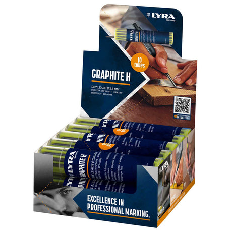 Lyra producten dry profi markeerpotlood navulling 12 stuks 2 8mm