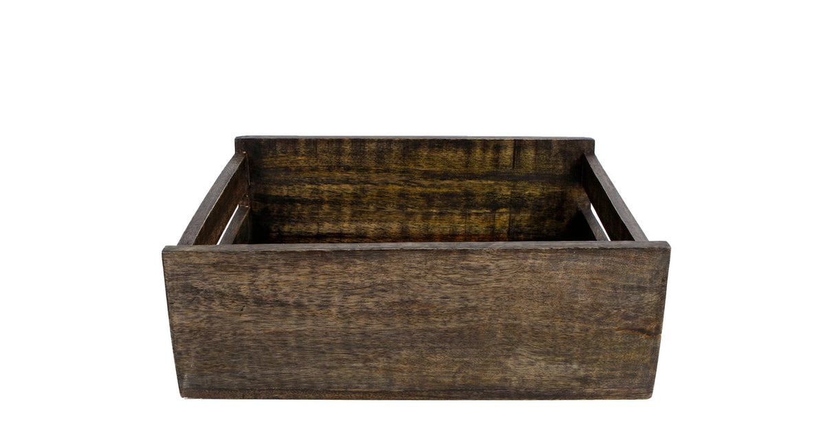 Krat hans zwart mango 31x25x11cm