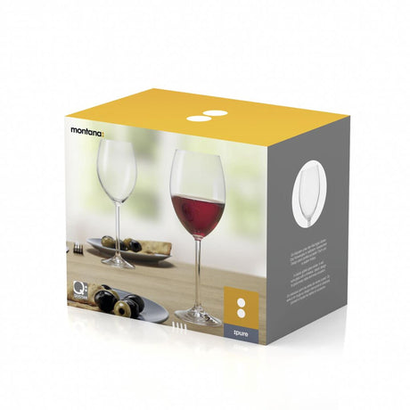 Montana pure rode wijnglazen set van 6 stuks 390ml