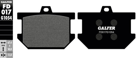 Galfer remblokken fd017 brake pad fd017 g1054 organic