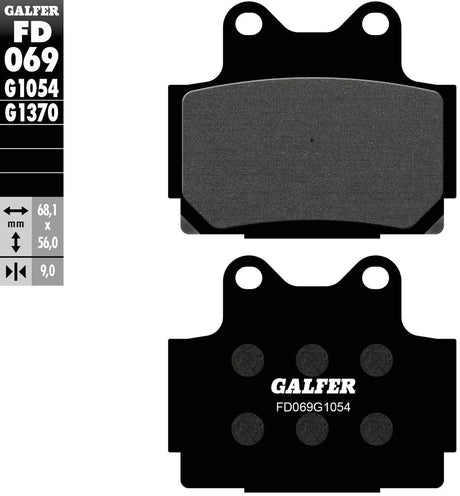 Galfer remblokken fd069 brake pad fd069 g1054 organic
