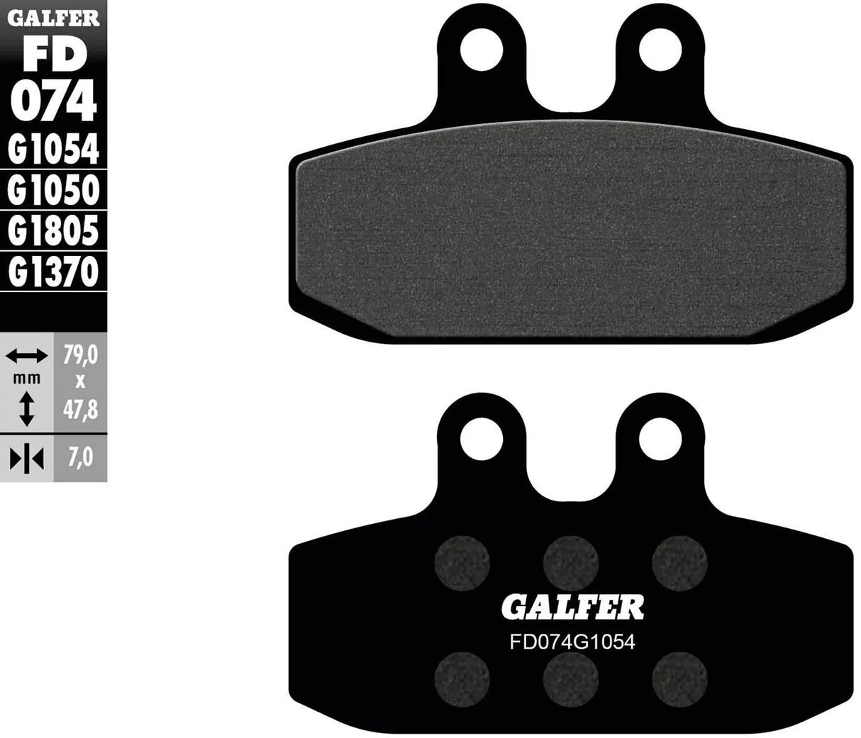 Galfer remblokken fd074 brake pad fd074 g1054 organic