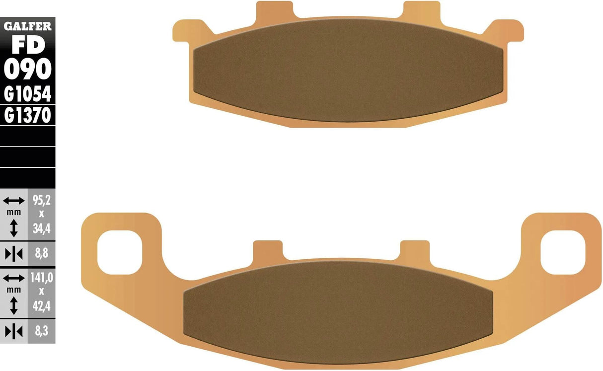 Galfer remblokken fd090 brake pad fd090 g1370 sintered metal