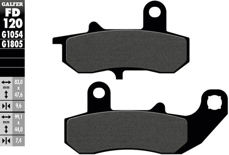 Galfer remblokken fd120 brake pad fd120 g1054 organic