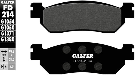 Galfer remblokken fd214 brake pad fd214 g1054 organic standard