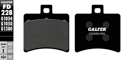 Galfer remblokken fd228 brake pad fd228 g1054 organic standard