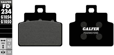 Galfer remblokken fd234 brake pad fd234 g1050 organic scooter