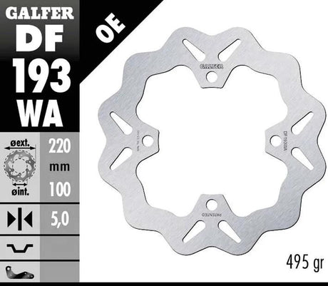 Galfer remschijf df193 rotor df193 type wa rigid