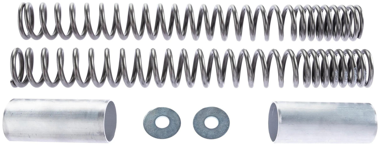 Wirth voorvork veerset fork spring set 2082 polished,cover 1323