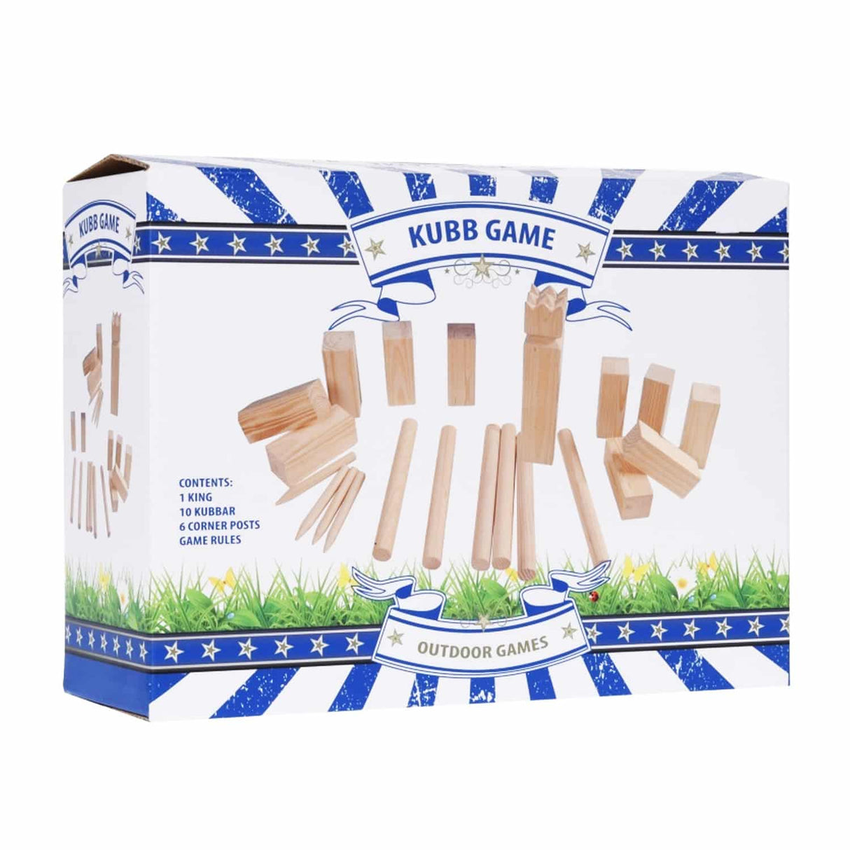 Kubb Game Wood Large From FSC Wood