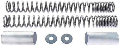 Wirth voorvork veerset fork spring set 1028 polished,cover 1374