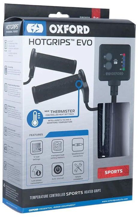 Oxford handvatverwarming hotgrips evo heated grips evo s 22+25mm open 5-stage