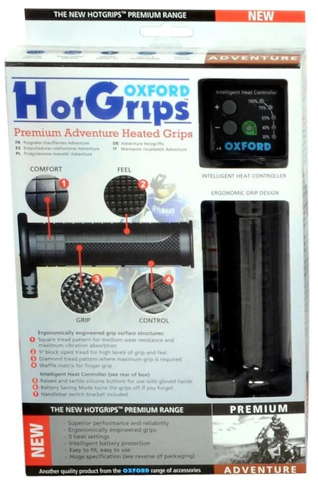 Oxford handvatverwarming hotgrips premium heated grips pre a 22+25mm open 5-stage