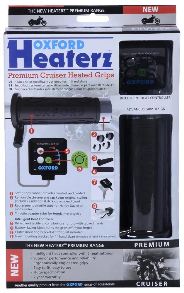 Oxford handvatverwarming hotgrips premium heated grips pre c 25.4 mm open 5-stage