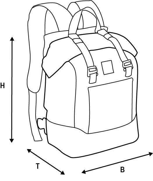 Oxford rugzak aqua b 25 backpack aqua b25 yellow black 25l