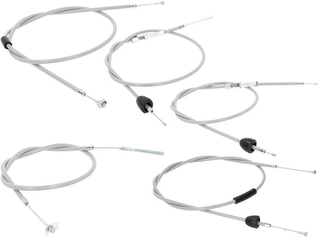 101 octane bowden kabelset bowden cable set 101.octa 5tlg gray
