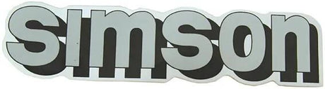 Mza dekor simson lettering simson white silver for tank