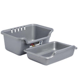Curver aardappel schilbak 2-delig zilver 40x29,5x24,5cm