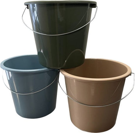 Producten huishoudemmer kunststof 10 liter eco kleuren