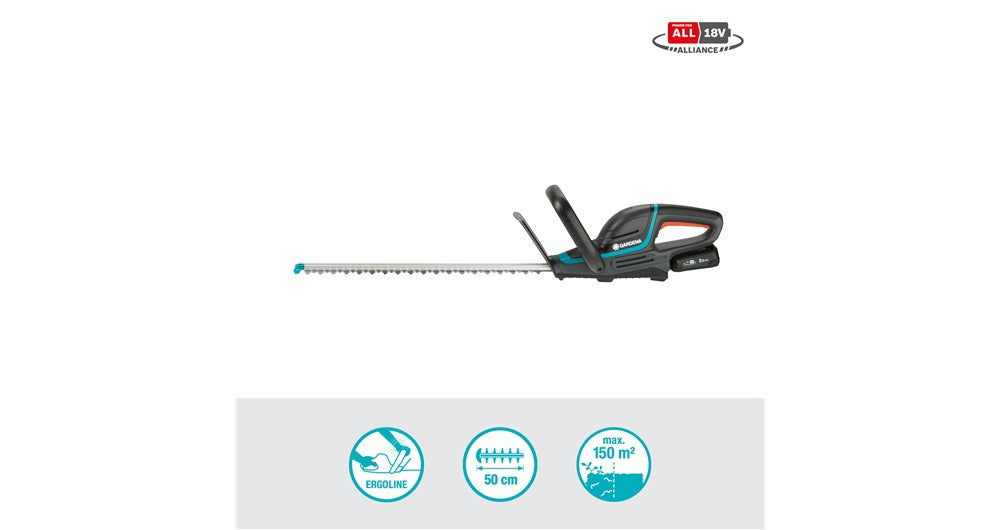 Gardena producten accu heggenschaar comfcut 50 18v p4a set