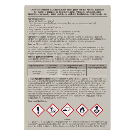 Pokon producten tegen hardnekkig onkruid concentraat 100ml weedex