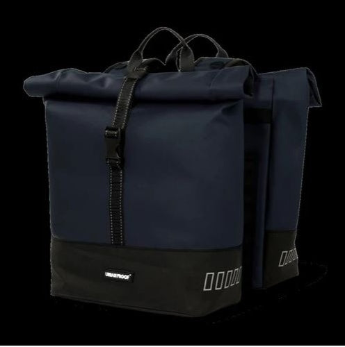 Urbanproof urban proof rolltop dubbeltas 38l blauw recycled