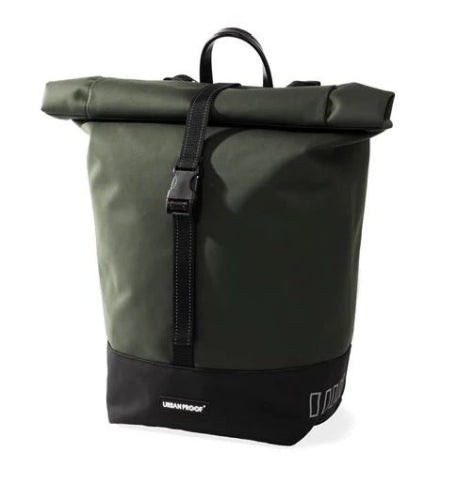 Urbanproof urban proof single rolltop tas 20l groen recycled