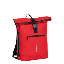 Splash planner rolltop backpack 17 liter rood waterafstotend met laptopvak