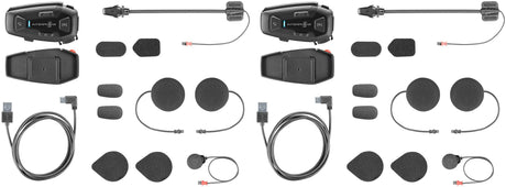 Interphone helm communicatie systeem u-com 8 r com. system helmet u-com8r doublekit