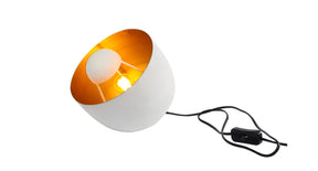 Staande lamp edwin s goud wit metaal 20x20x20cm