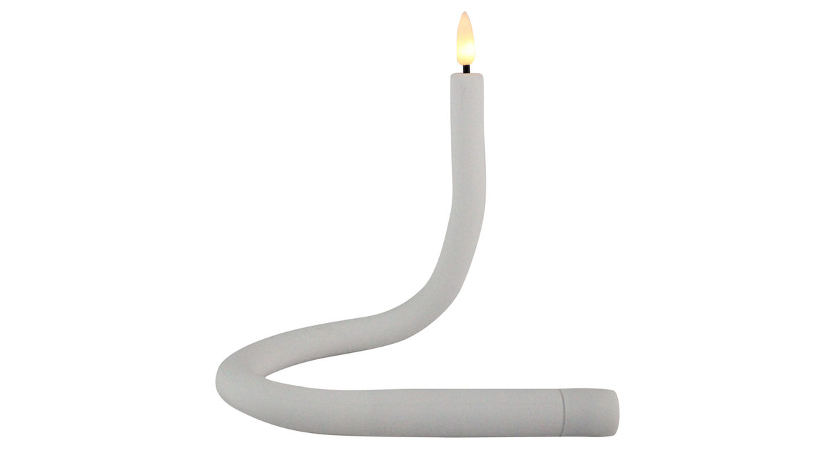 Kaars flex wit glad siliconen 41cm 1xaaa excl. batterij